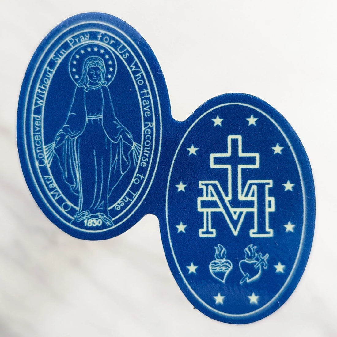 Miraculous Medal Glow in the Dark Sticker