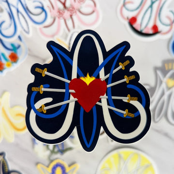 Our Lady of Sorrows Auspice Maria Sticker