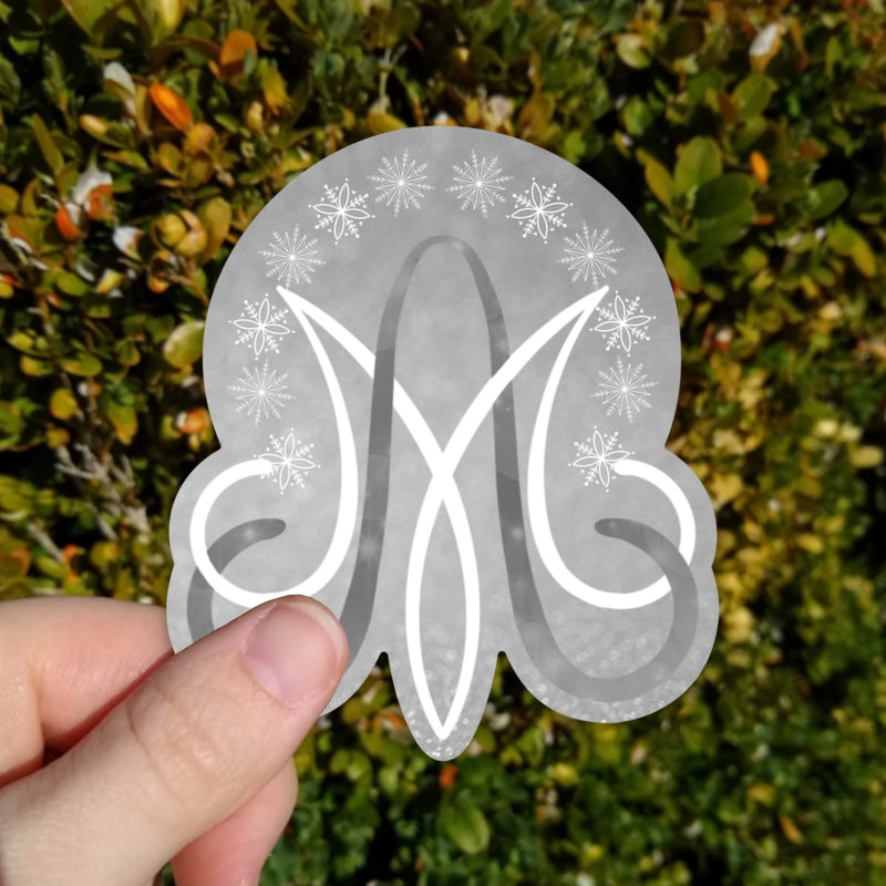 Our Lady of the Snows Auspice Maria Sticker