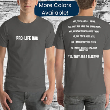 Pro-Life Dad Short Sleeve Shirt