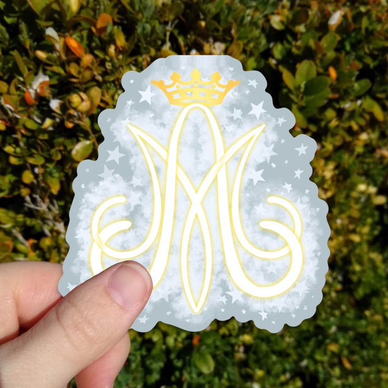 Regina Caeli (Queen of Heaven) Auspice Maria Sticker