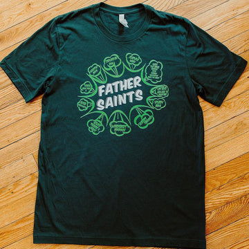 Father Saints Short Sleeve Shirt (Forest Green)