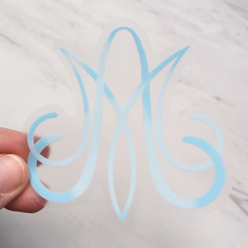 Mother Most Pure (Clear) Auspice Maria Sticker