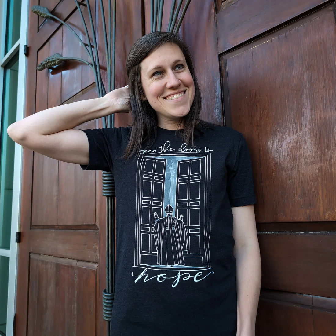 Open the Doors to Hope T-Shirt (Pope Francis)