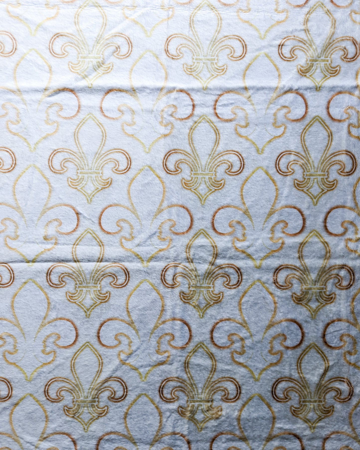 Blue and White Fleur de Lis Altar Cloth and Vestment Blanket