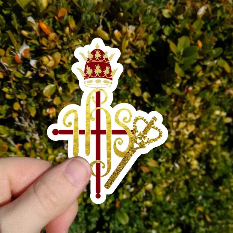 Christ the King IHS Sticker