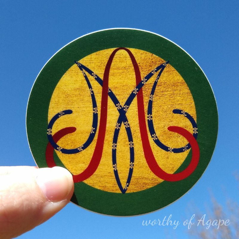 Our Lady of Częstochowa Auspice Maria Sticker