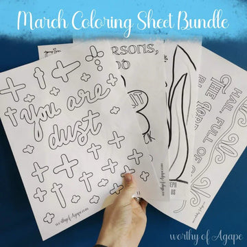 March Coloring Sheet Bundle
