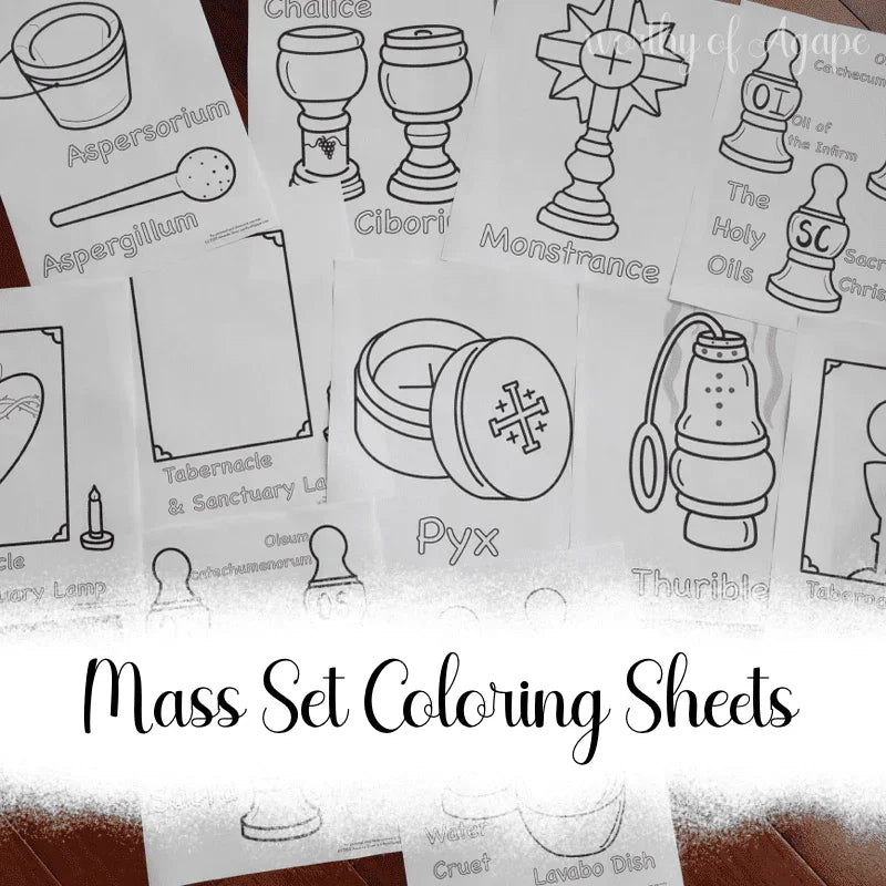 Mass Set Coloring Sheets