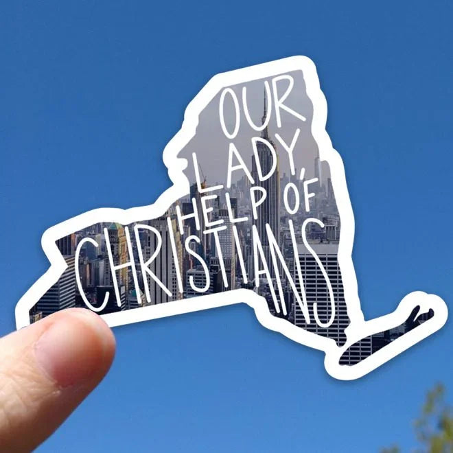 New York (Our Lady, Help of Christians) Mary State Sticker