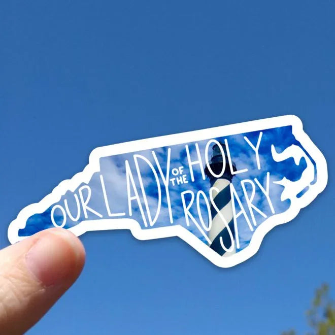 North Carolina (Our Lady of the Holy Rosary) State Sticker