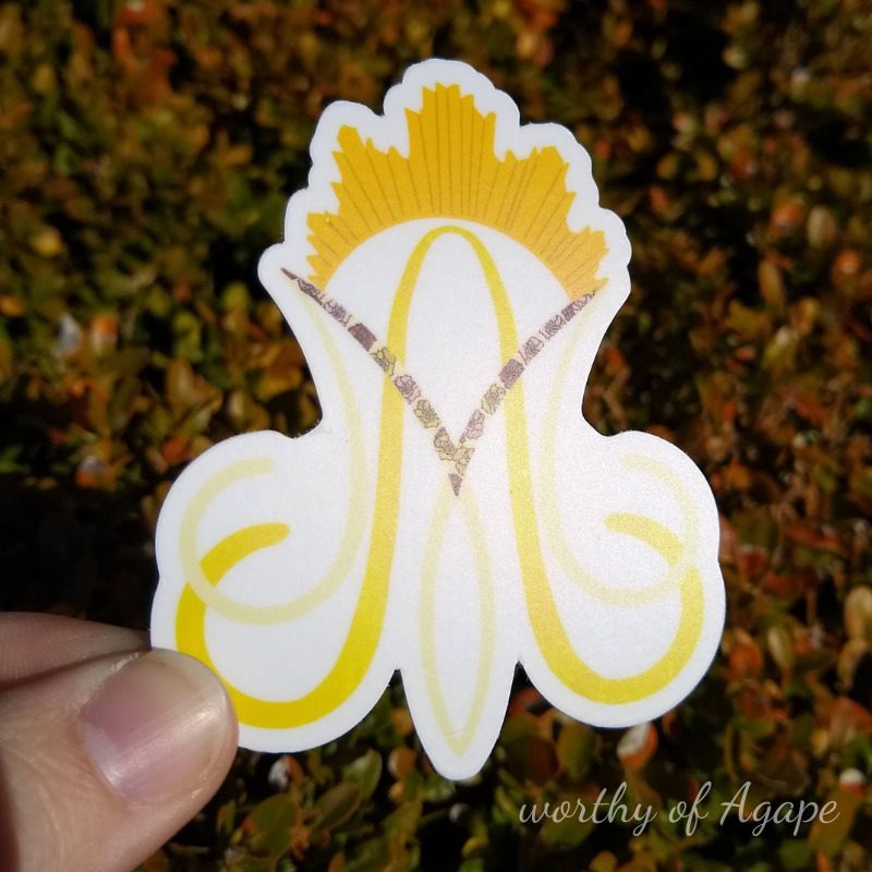 Our Lady of La Salette Auspice Maria Sticker
