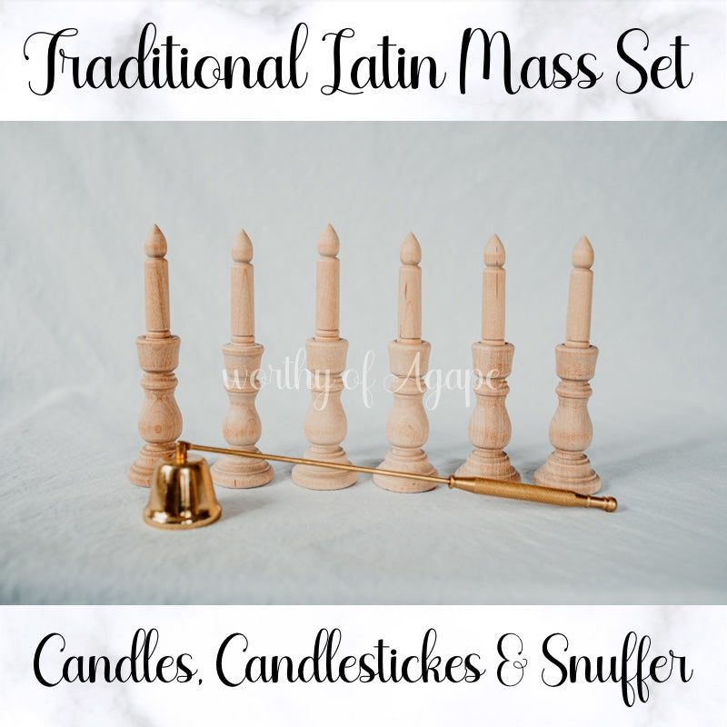 Natural Wood Traditional Latin Mass Set