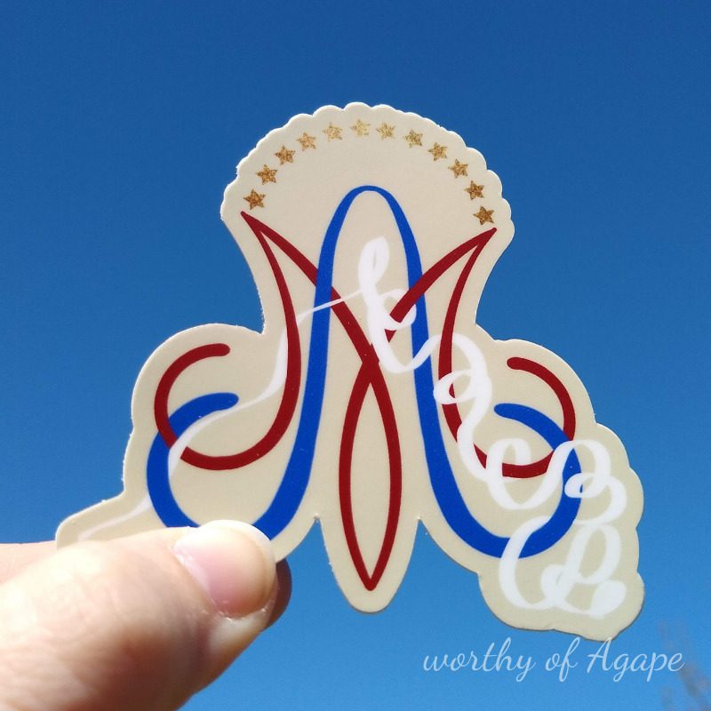 Our Lady Undoer of Knots Auspice Maria Sticker