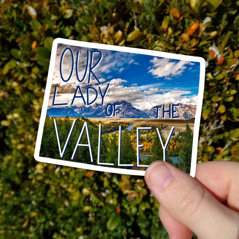 Wyoming (Our Lady of the Valley) State Sticker