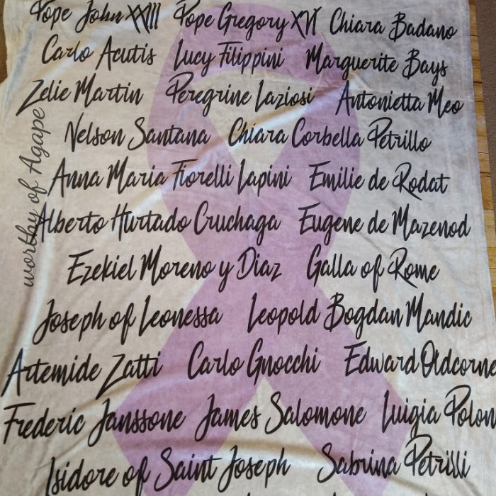 Saints Who Had Cancer Blanket