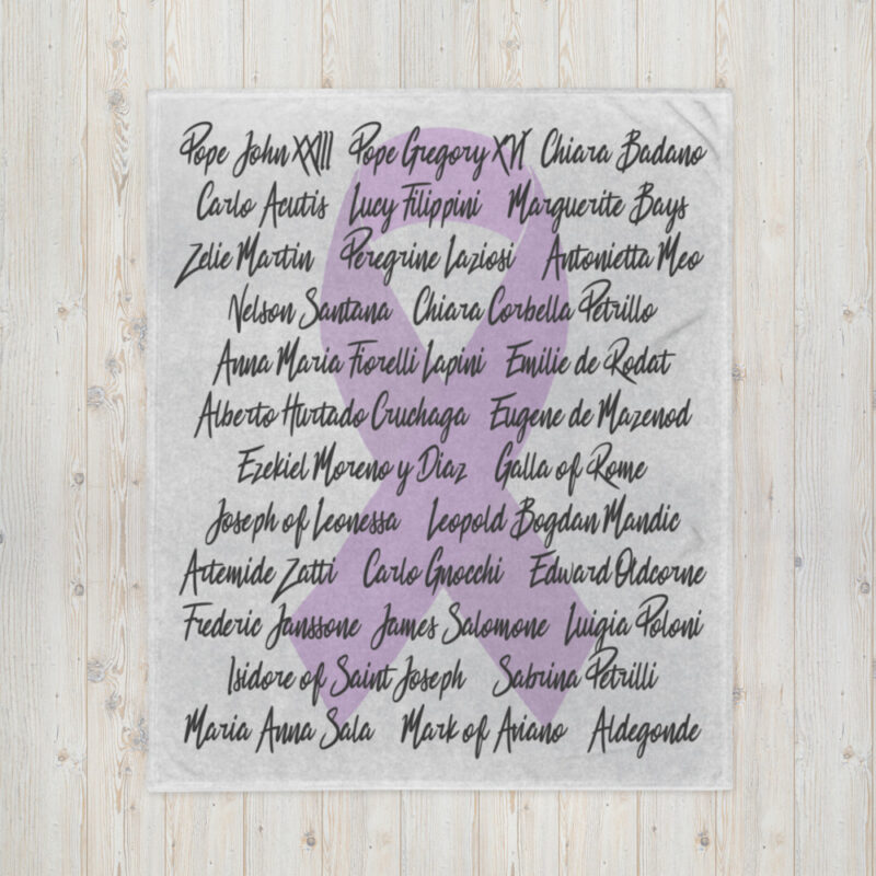Saints Who Had Cancer Blanket