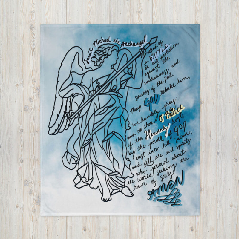 Saint Michael Prayer Blanket
