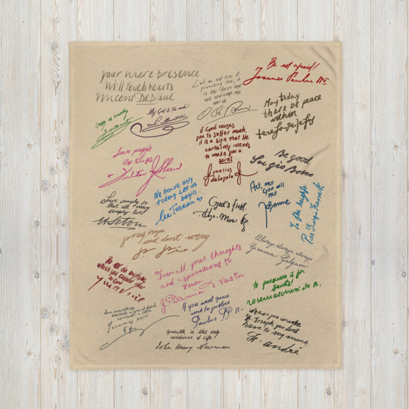 Signed by the Saints Blanket