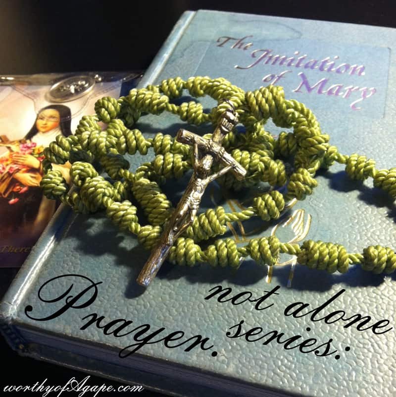 not alone: Prayer.