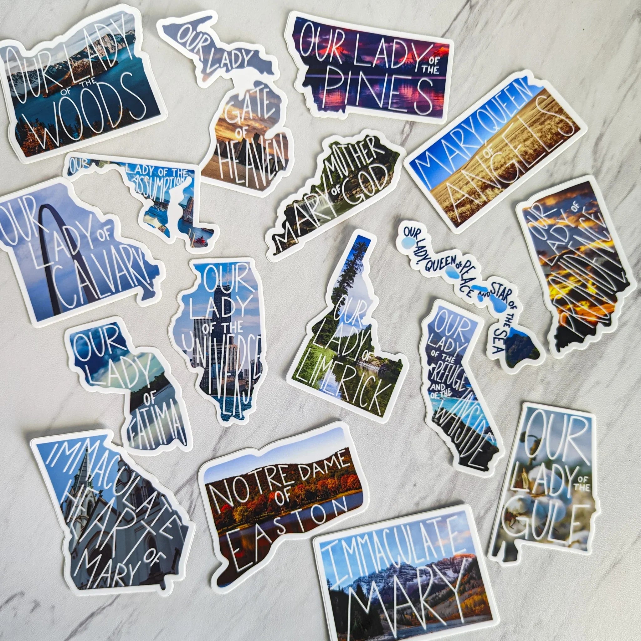 Normal State Sticker Marian State Sticker Series | Catholic State Stickers | US Catholics