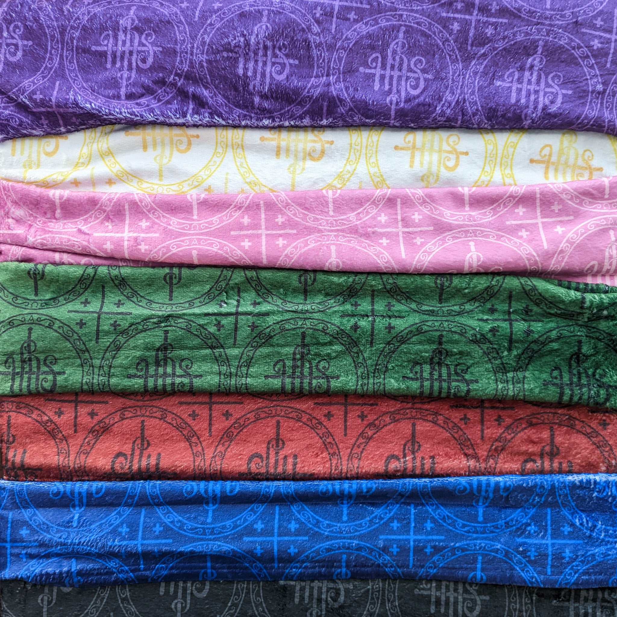 IHS liturgical blanket liturgical colors play vestments home altar cloth