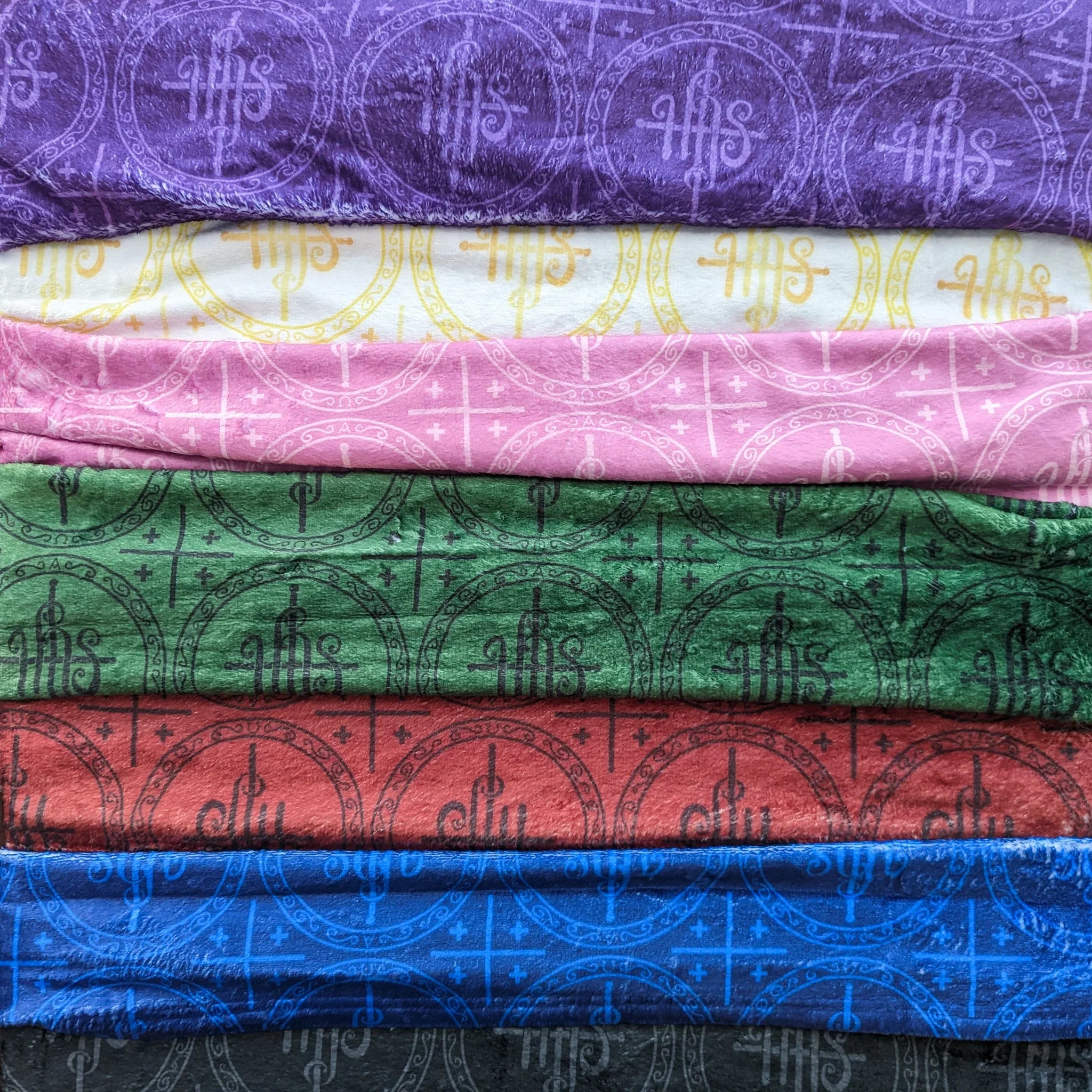 IHS liturgical blanket liturgical colors play vestments home altar cloth