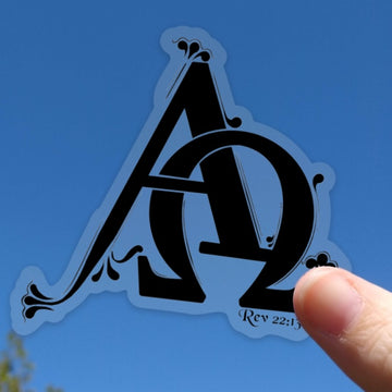 Alpha and Omega Sticker