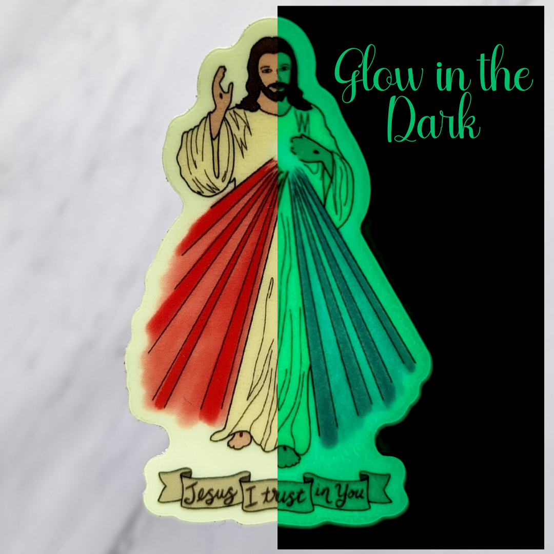 Divine Mercy Glow in the Dark Sticker