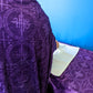 White and Purple IHS Altar Cloth and Vestment Blanket