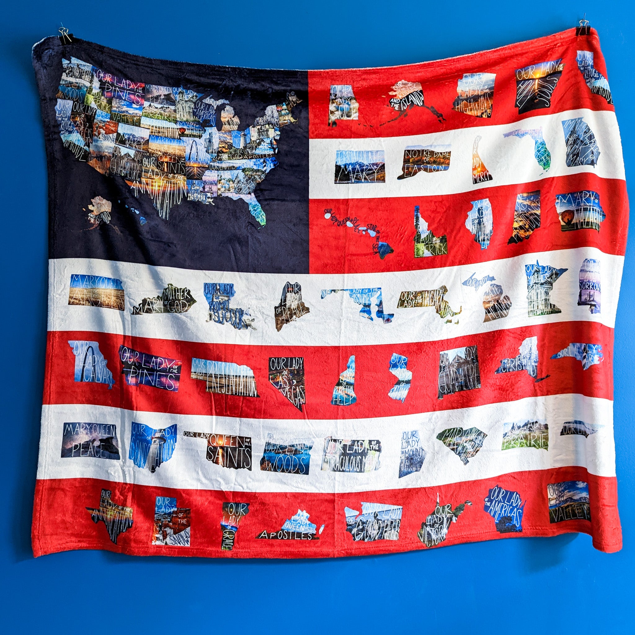 The Flag of Mary's States Blanket