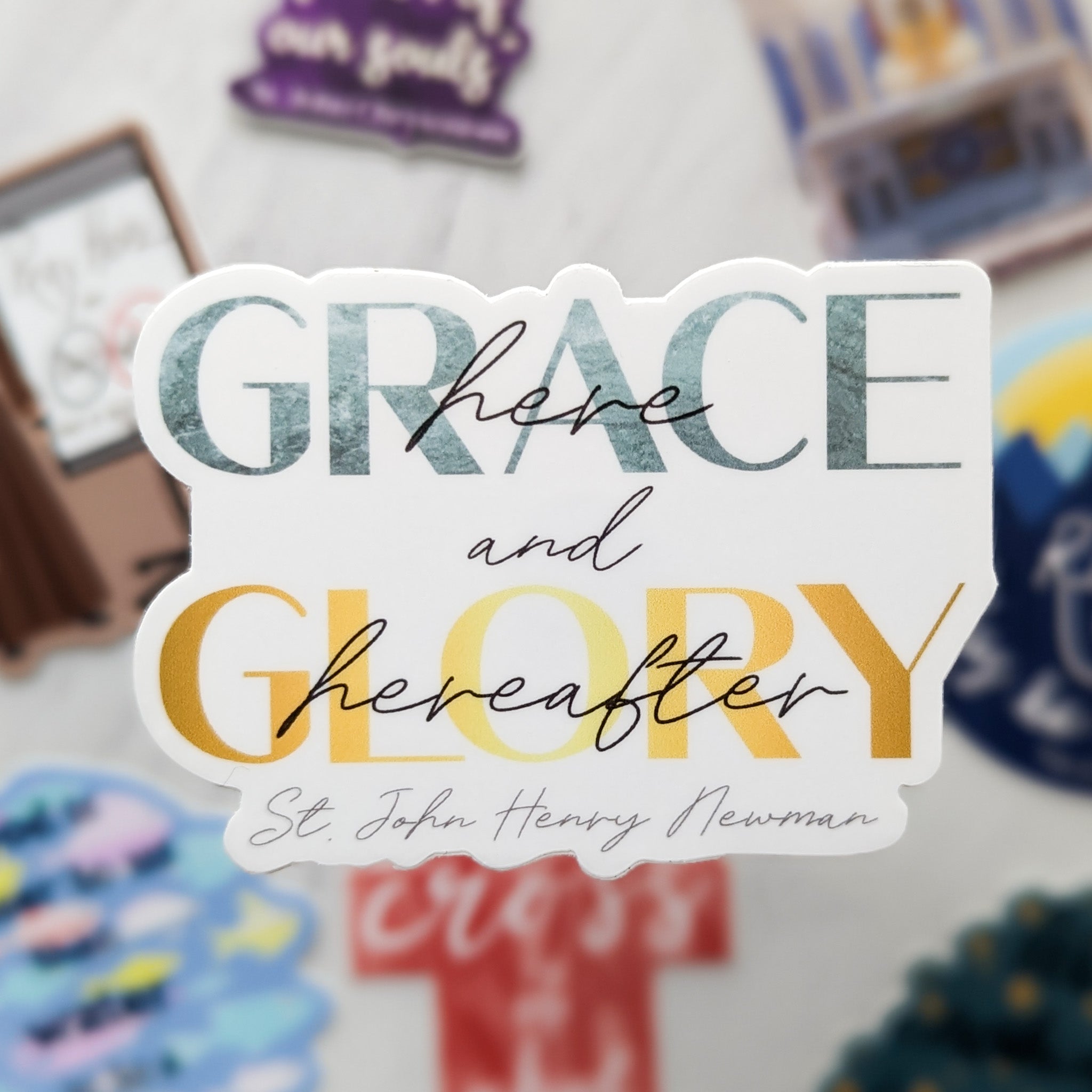 Grace and Glory Sticker