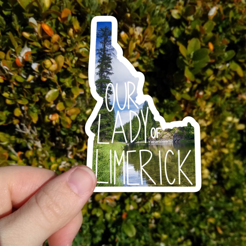 Idaho (Our Lady of Limerick) Mary State Sticker