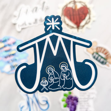 JMJ (Jesus, Mary, Joseph) Sticker