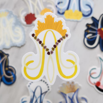 Our Lady of La Salette Auspice Maria Sticker