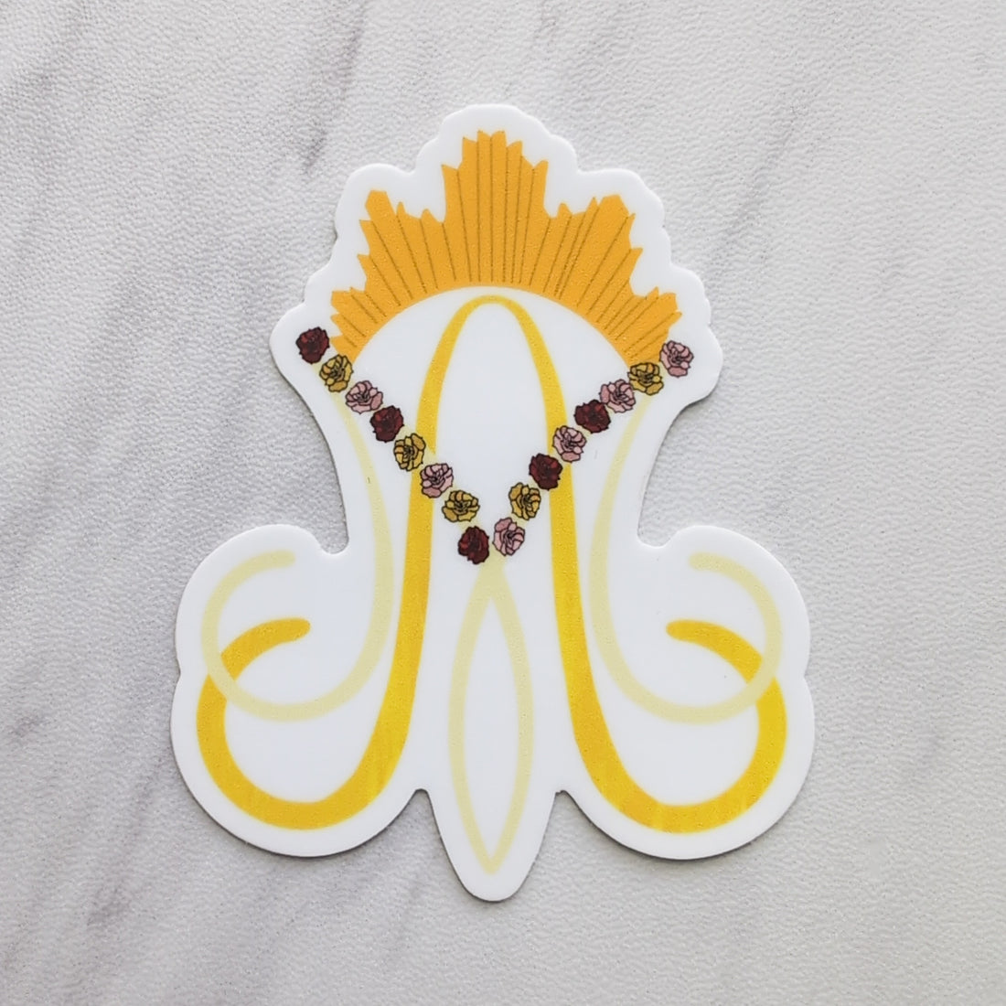 Our Lady of La Salette Auspice Maria Sticker