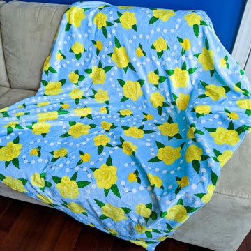 Yellow Rose of Lourdes Blanket