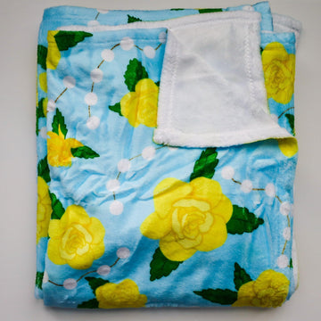 Yellow Rose of Lourdes Blanket