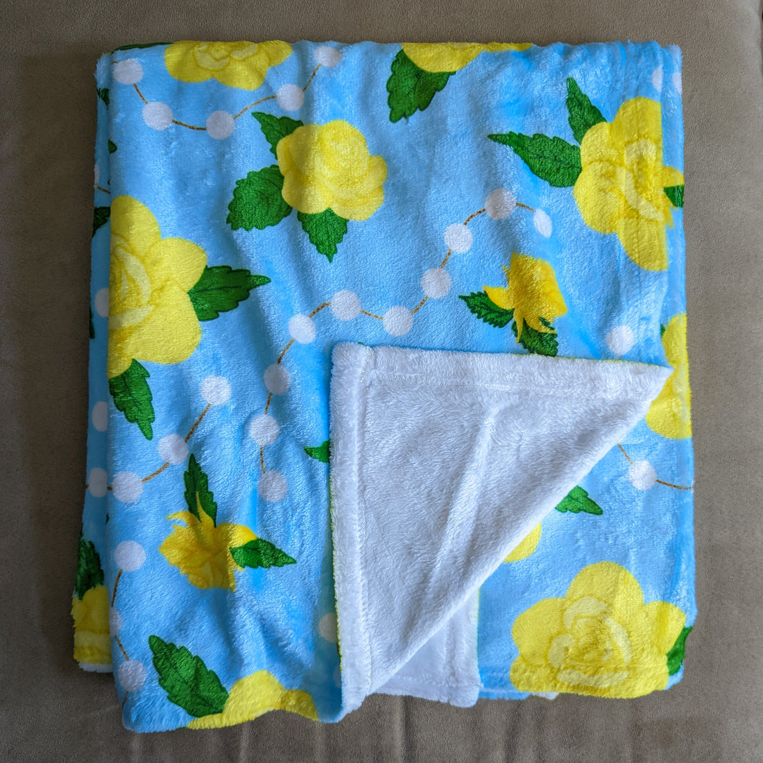 Yellow Rose of Lourdes Blanket