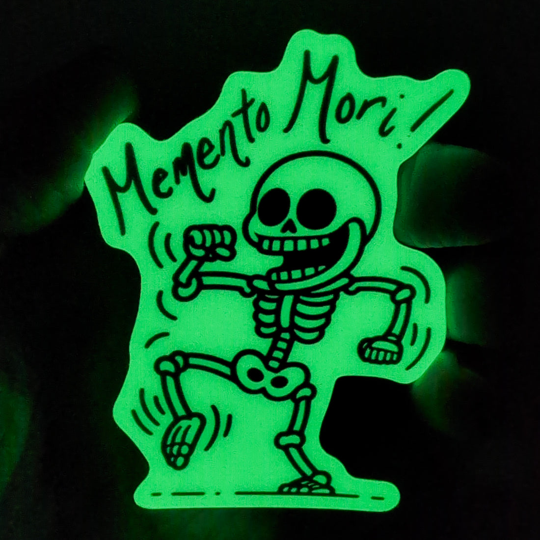 Memento Mori Glow In The Dark Sticker