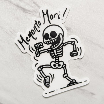 Memento Mori Clear Sticker