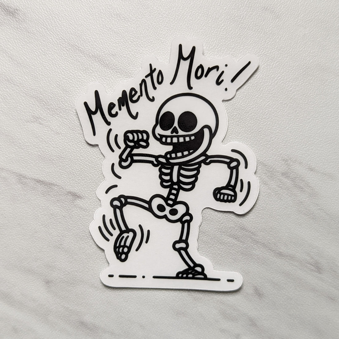 Memento Mori Clear Sticker