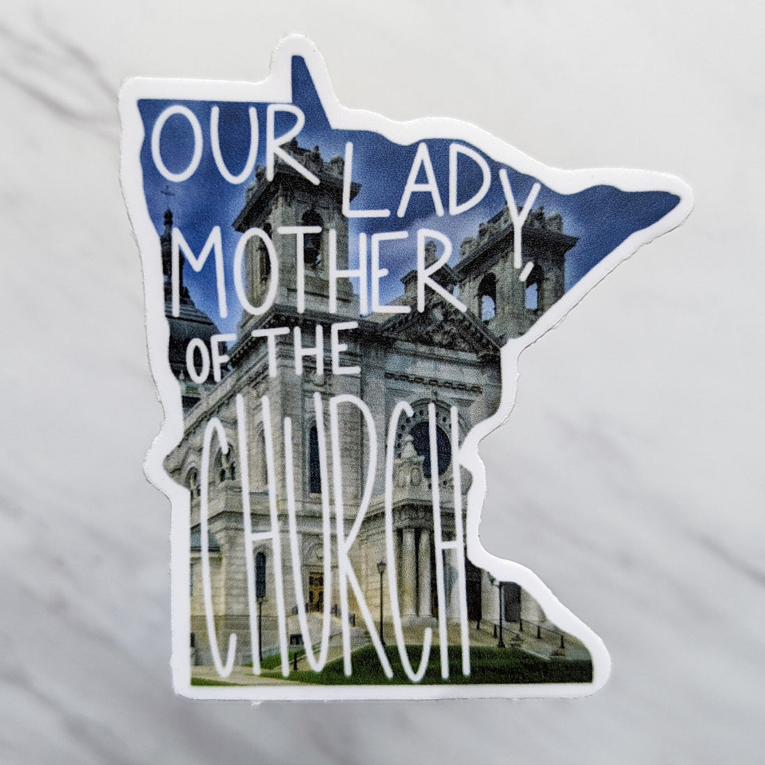 Minnesota (Our Lady Mother of the Church) Mary State Sticker