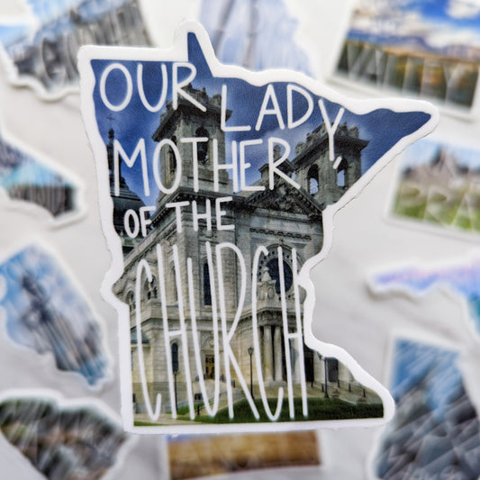 Minnesota (Our Lady Mother of the Church) Mary State Sticker