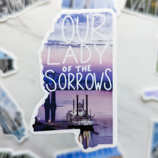 Mississippi (Our Lady of the Sorrows) Mary State Sticker