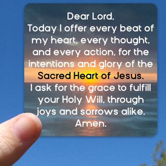 Morning Offering Magnet (Saint Therese Morning Prayer)
