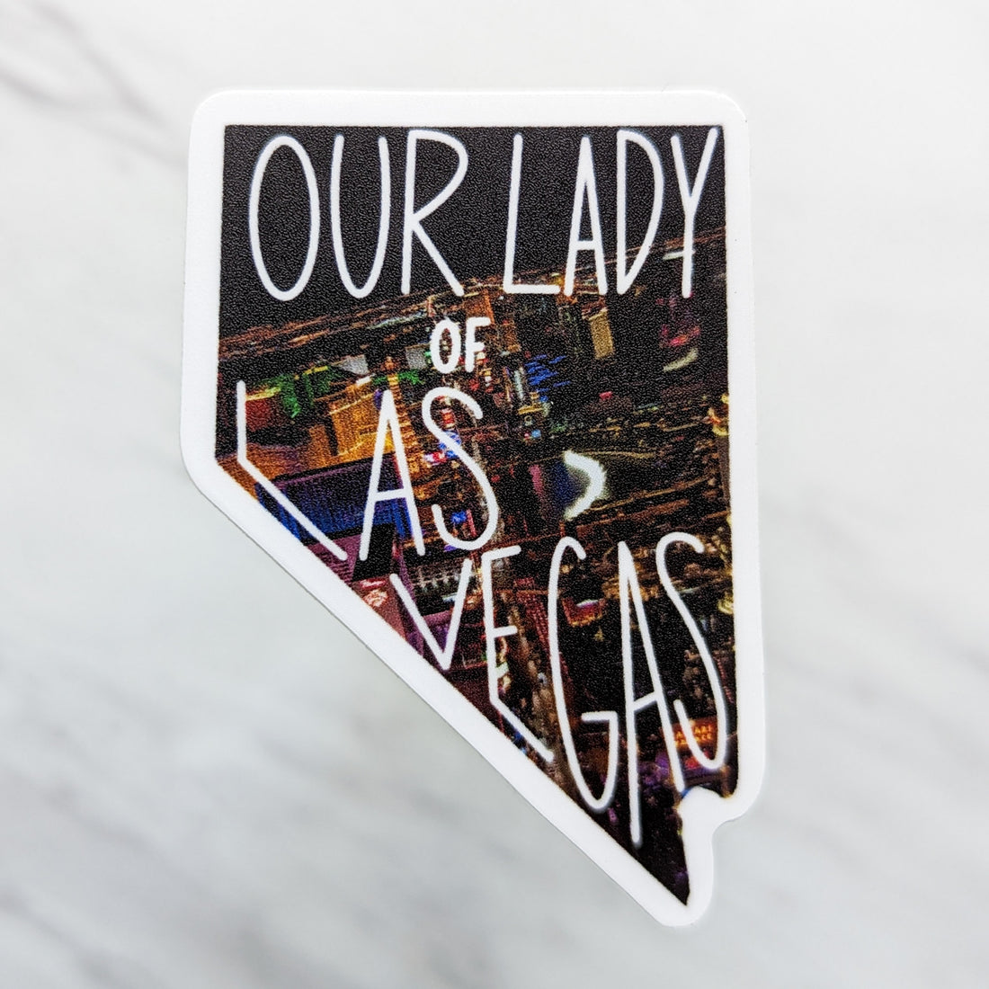 Nevada (Our Lady of Las Vegas) Mary State Sticker