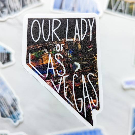 Nevada (Our Lady of Las Vegas) Mary State Sticker