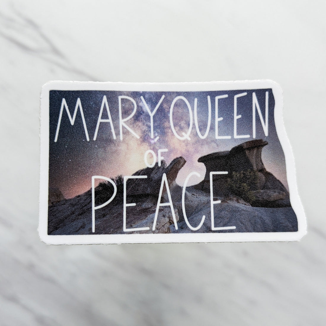 North Dakota (Mary, Queen of Peace) Mary State Sticker