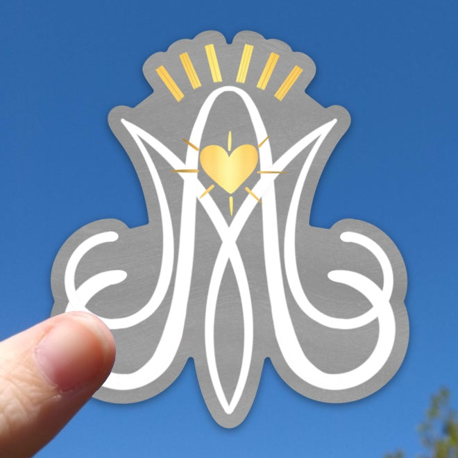 Our Lady of Beauraing Auspice Maria Sticker